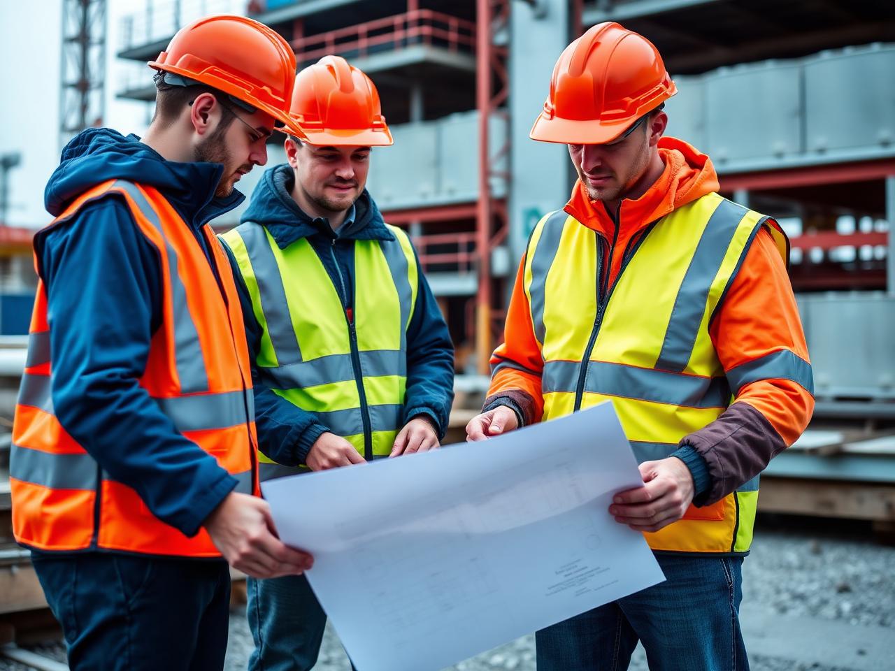 AJM United engineers reviewing project plans